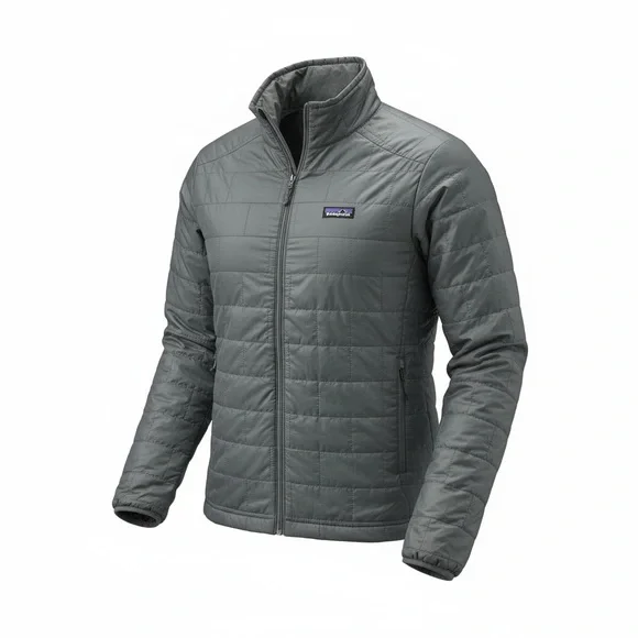 Patagonia Men's Nano Puffer Lightweight Primaloft Insulated Gray Jacket Large - Picture 1 of 10